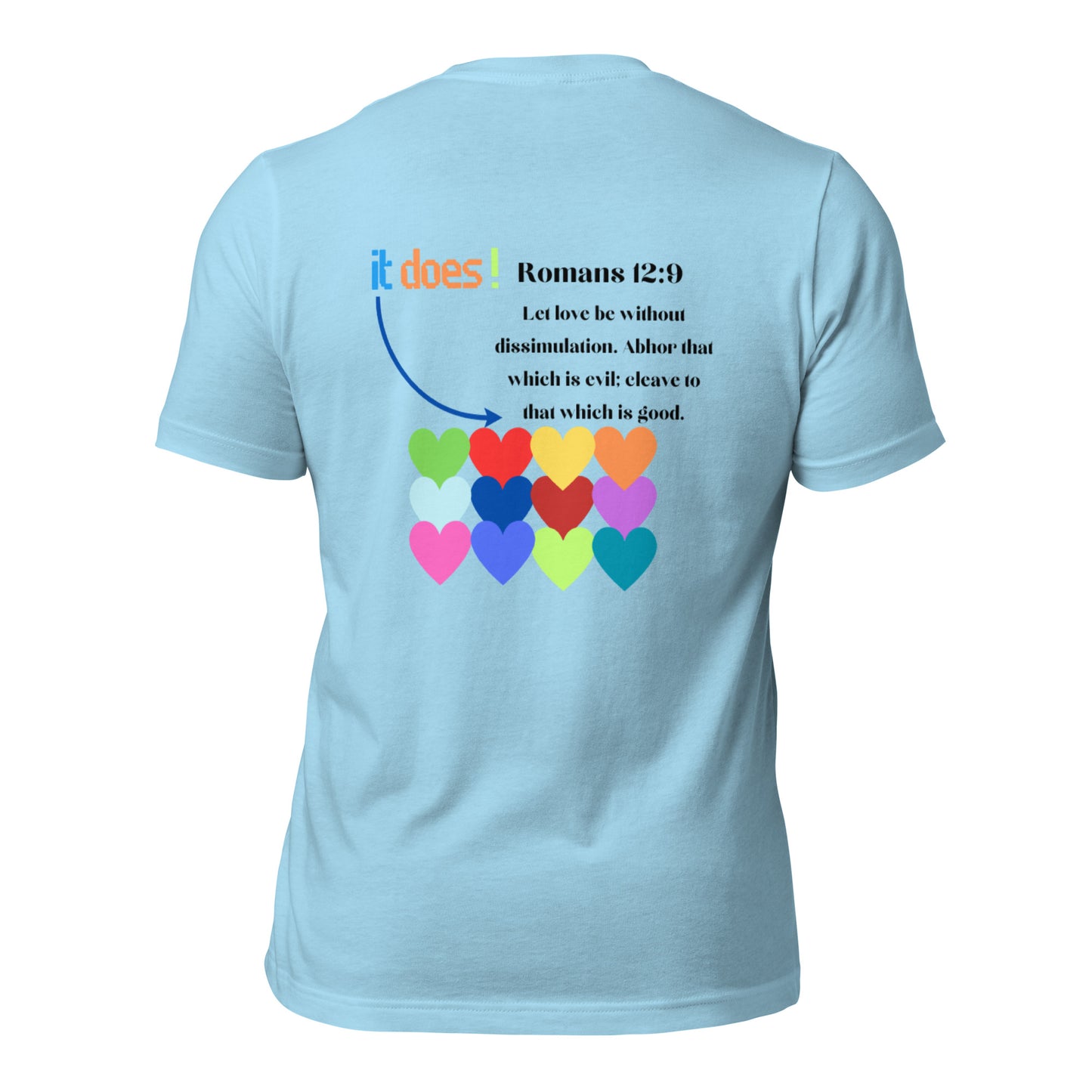 By Faith Make It Make Sense Romans 12:9 Short-Sleeve Unisex T-Shirt