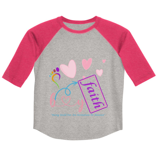 By Faith Youth Baseball Shirt For Girls